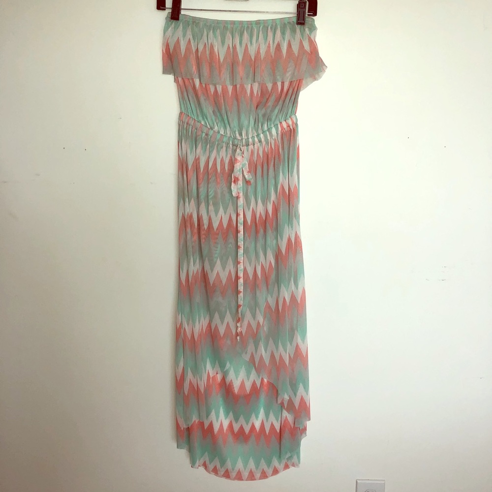 Cynthia Rowley ☀️ strapless sheer dress